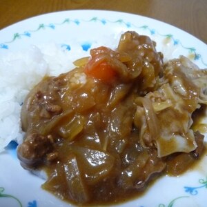 シュウマイ入りカレー